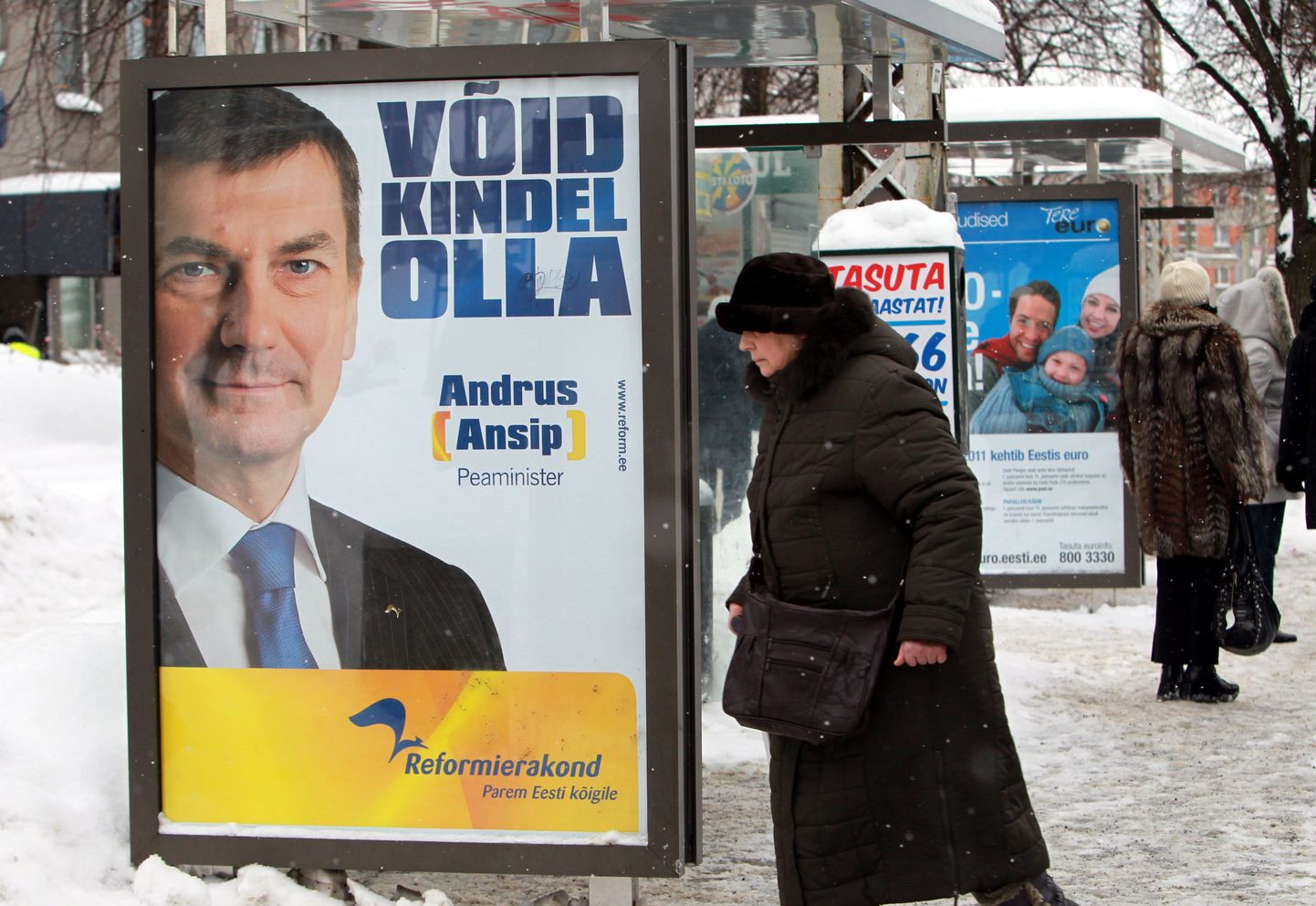 Предвыборная реклама в Таллинне.