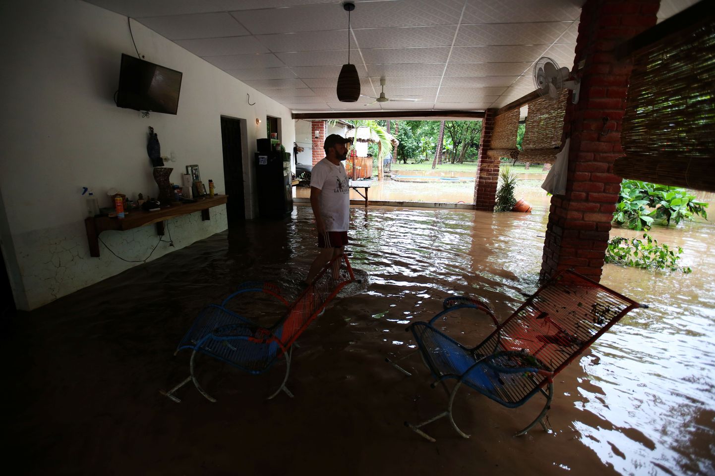 La Libertadis üleujutatud elumaja.