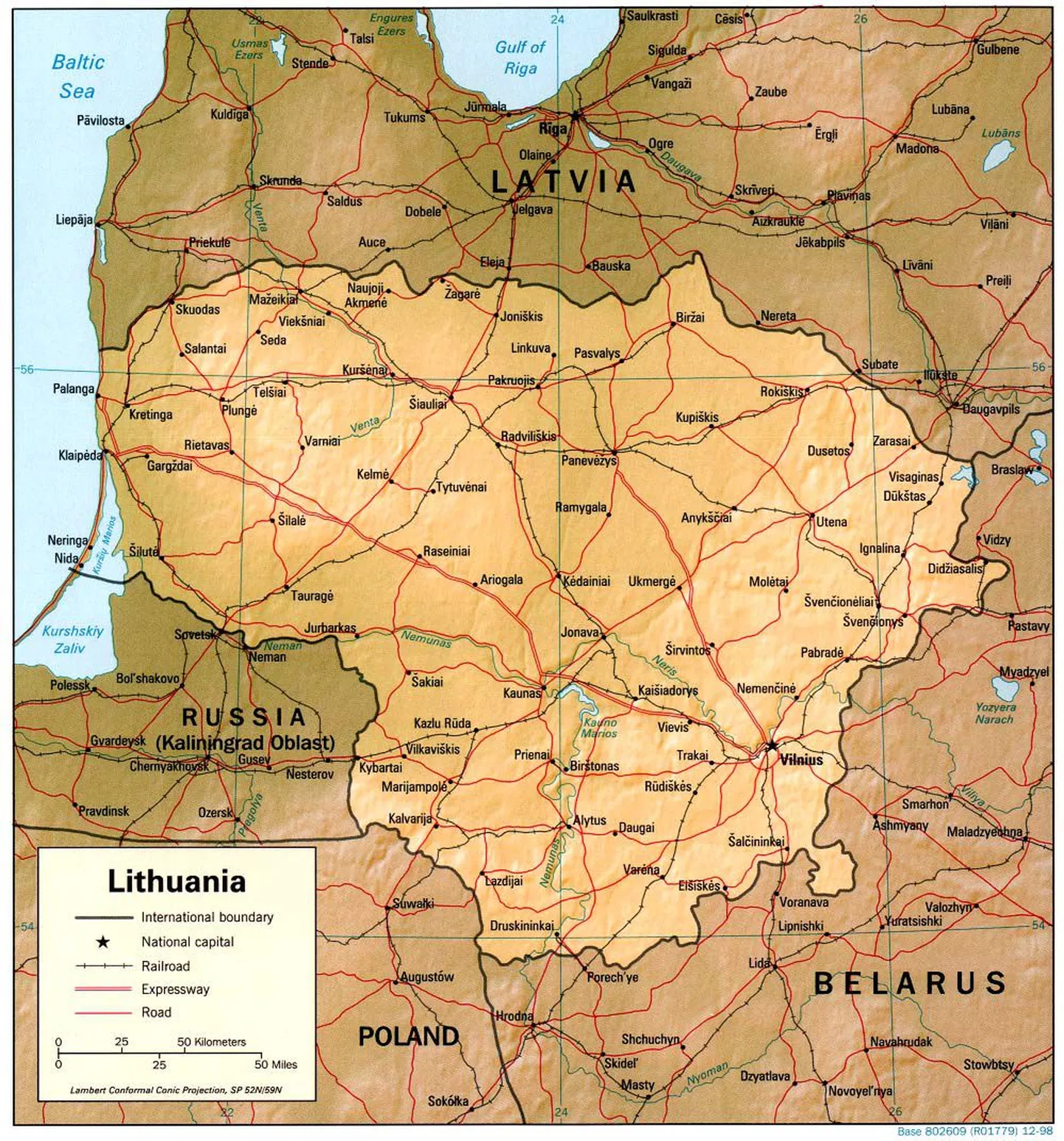 Leedu kaart.