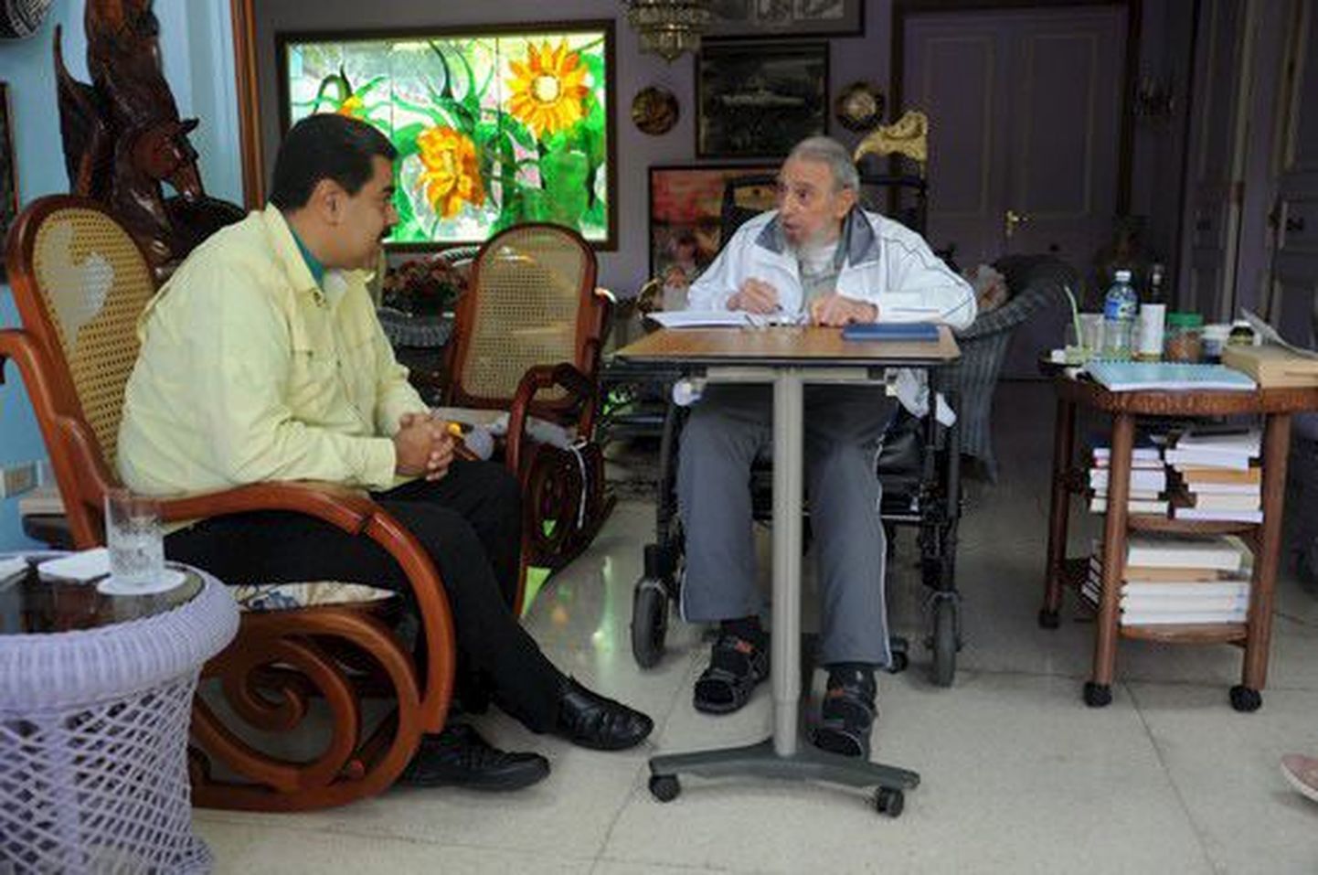 Fidel Castro  ja Nicolas Maduro