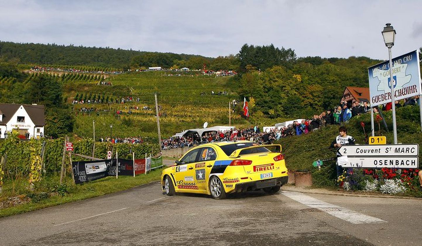 Этап ралли WRC.