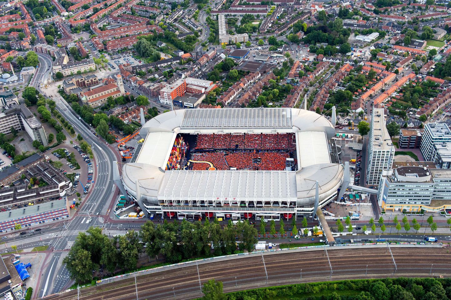 Philipsi staadion Eindhovenis.