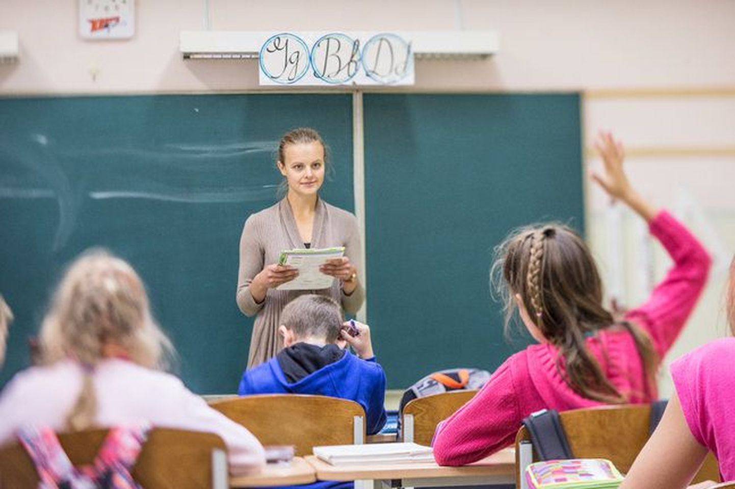 Eesti keele tund Kiltsi kooli neljandas klassis.
