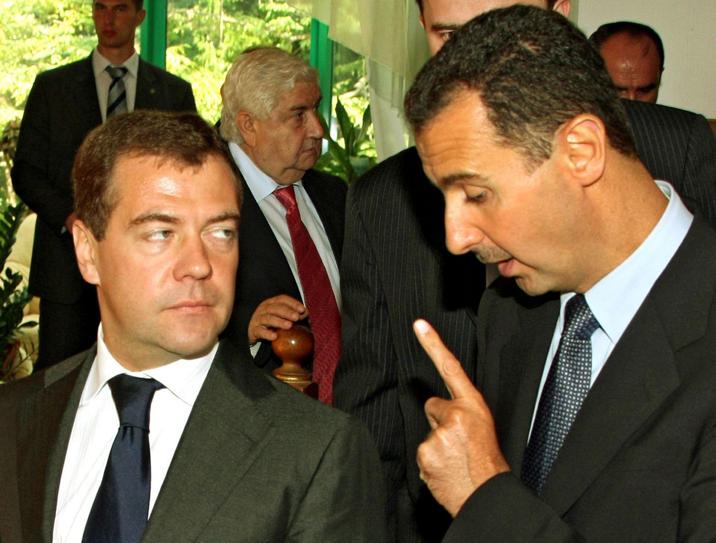 Venemaa president Dmitri Medvedev ja Süüria riigipea Bashar Assad.