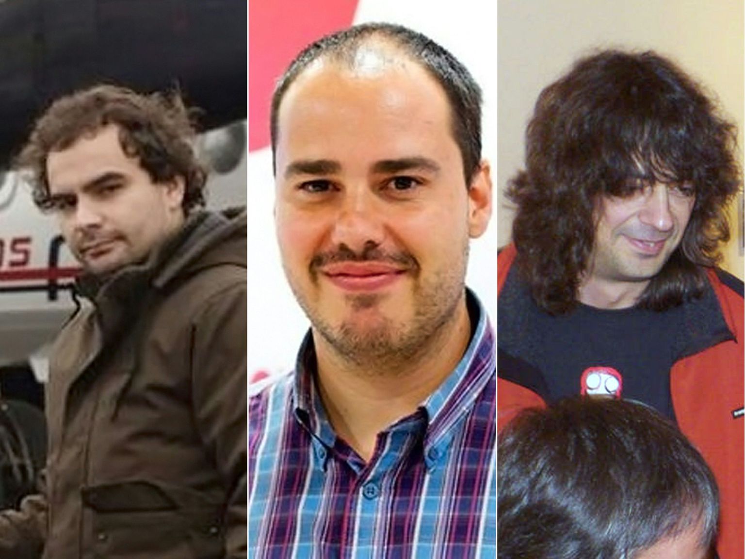 Vasakult paremale: Angel Sastre, Antonio Pampliega ja Jose Manuel Lopez.