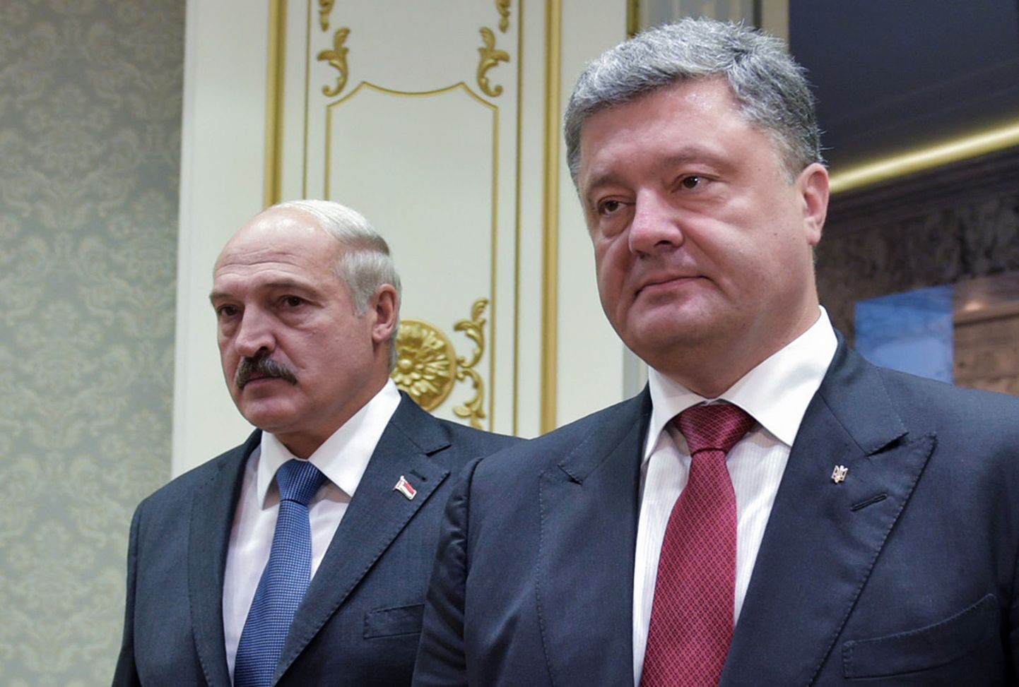 Valgevene president Aleksander Lukašenka ja Ukraina president Petro Porošenko