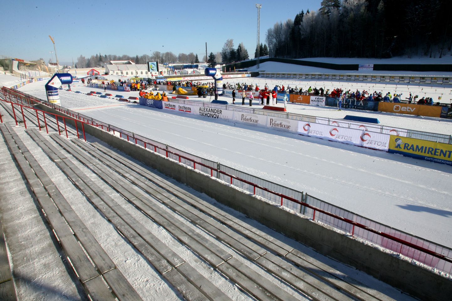 Лыжный стадион в Отепя.
