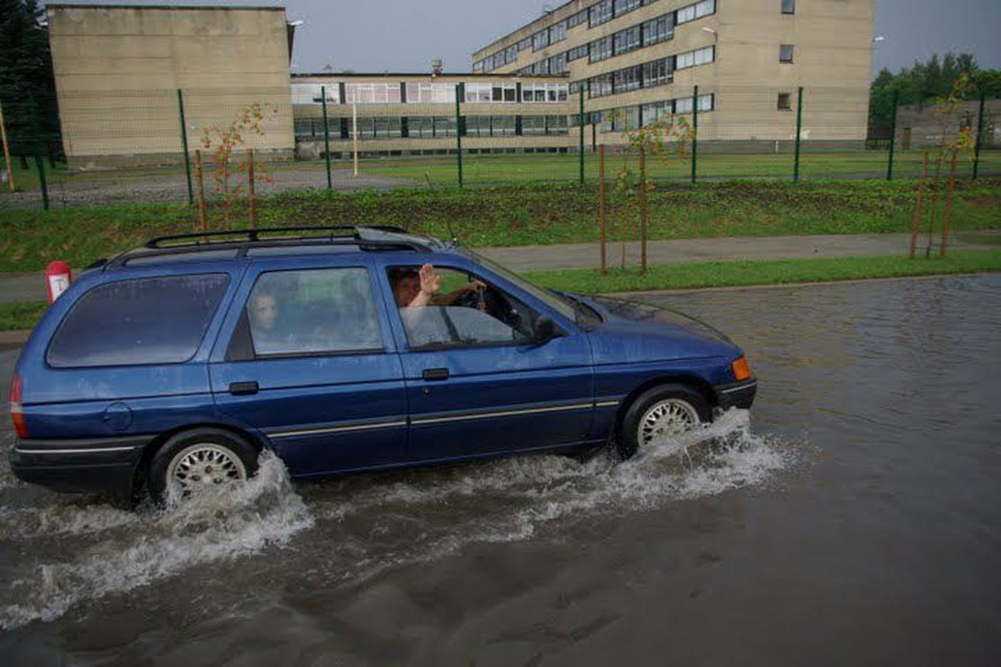 Vihmajärgne üleujutus Võrus.