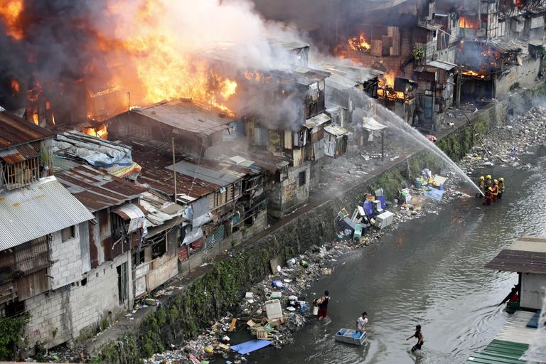 Tulekahju Manila linnas. Foto: Scanpix.