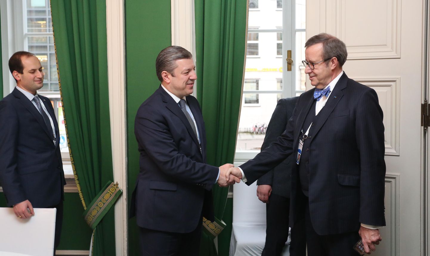 Gruusia peaminister Giorgi Kvirikašvili ja president Toomas Hendrik Ilves
