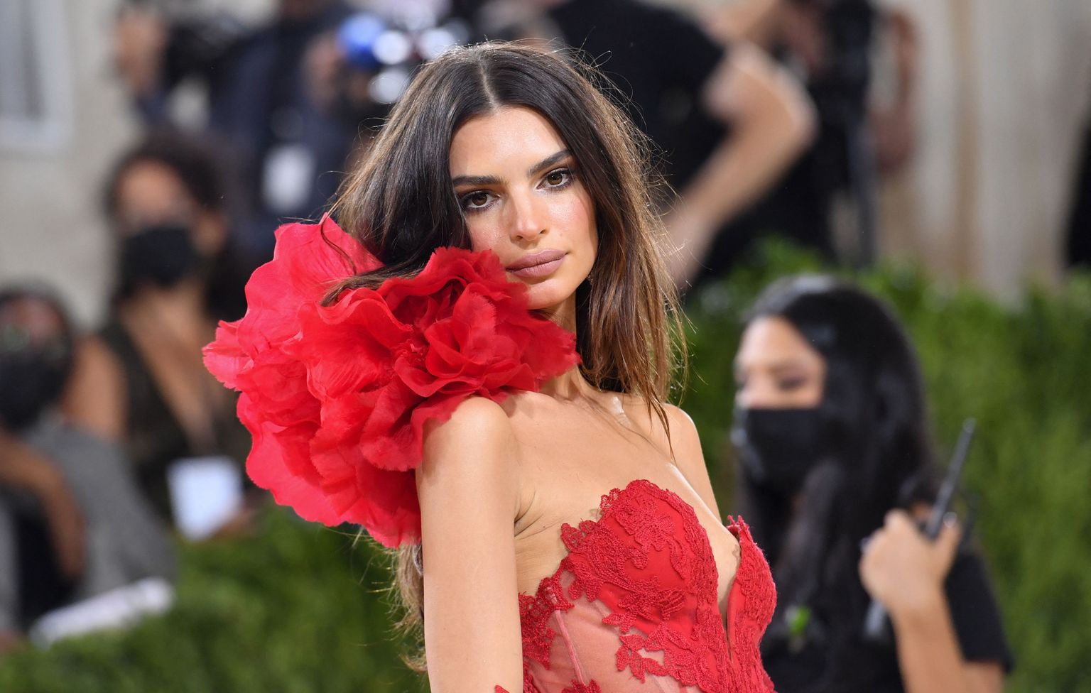 USA modell Emily Ratajkowski 2021 Met Galal.