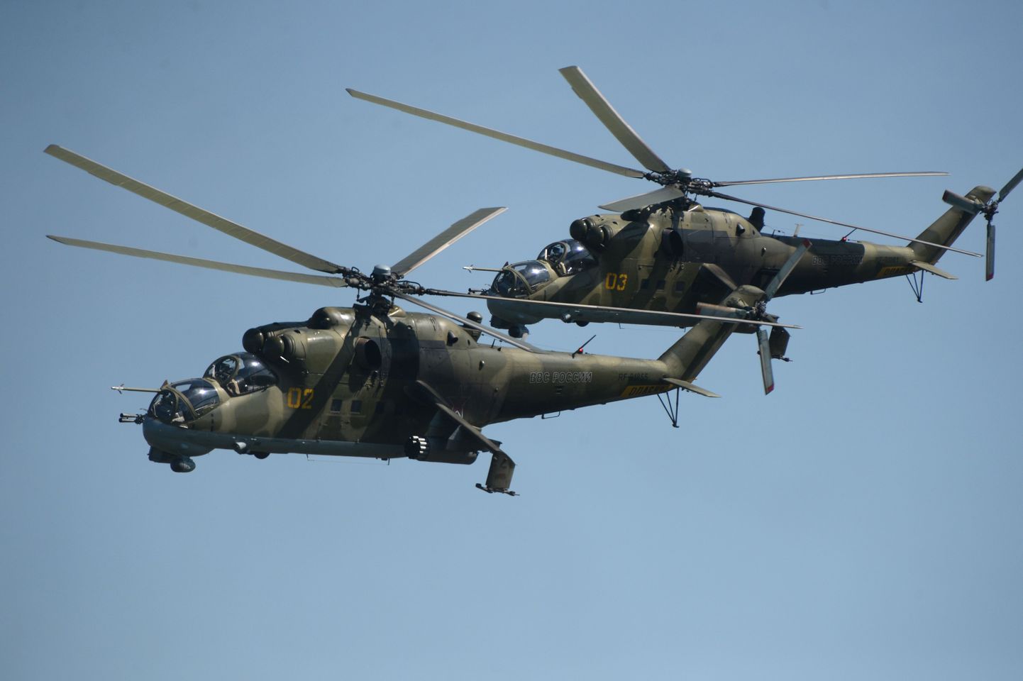 Вертолеты Ми-24. Иллюстративный снимок.