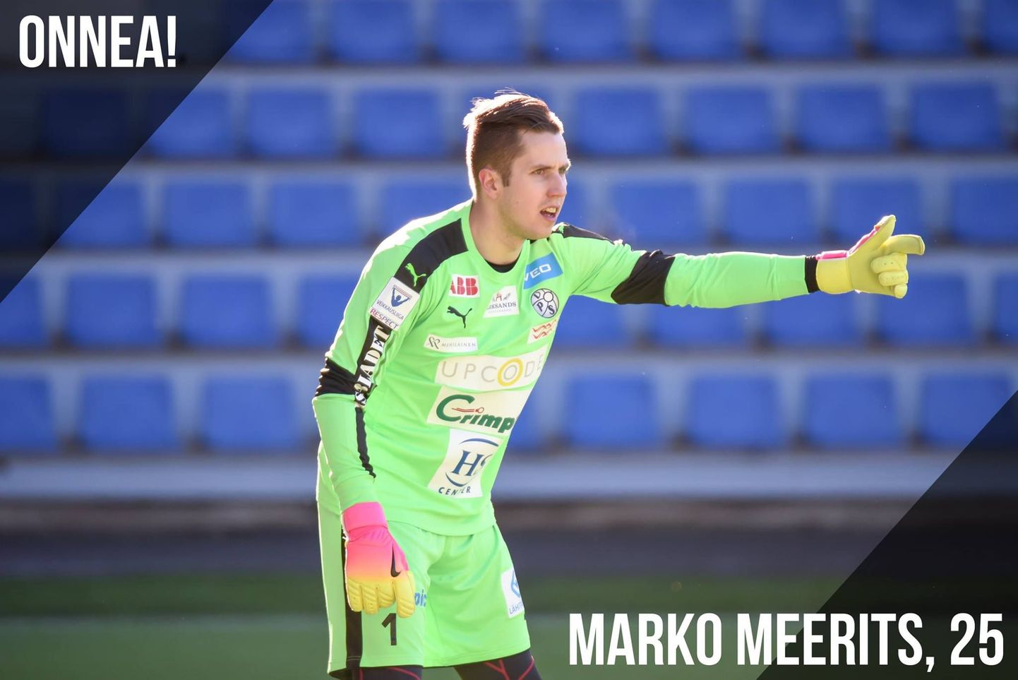 Eesti jalgpallikoondise väravavaht Marko Meerits.