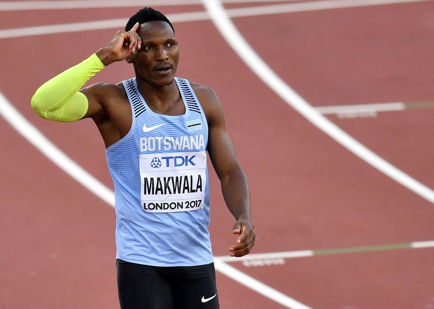 Botswana jooksja Isaac Makwala ei osalenud eile hooaja edetabelijuhia 200 meetri eeljooksus, kuid püüab täna toimuvas 400 meetri finaalis kaasa teha.