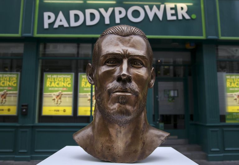 Gareth Bale'i skulptuur. Foto: Geoff Caddick/AP/Scanpix