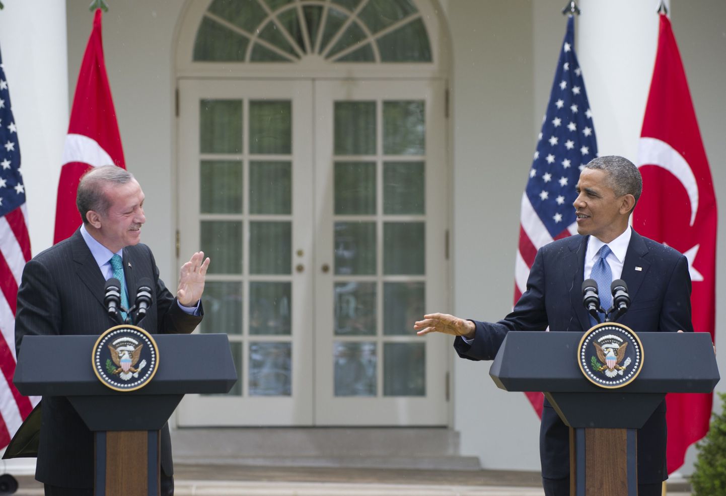 USA president Barack Obama (paremal) ja Türgi peaminister Recep Tayyip Erdoğan.