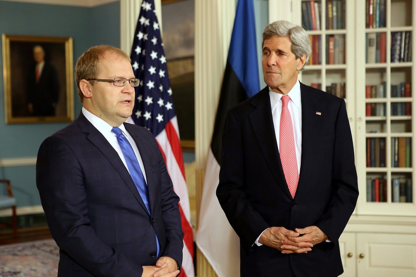 Välisminister Urmas Paet ja USA riigisekretär John Kerry.