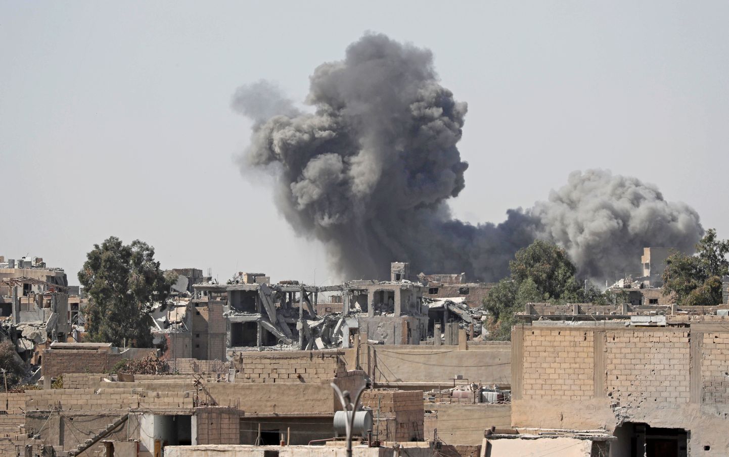 ISISe- vastased õhurünnakud Süürias.