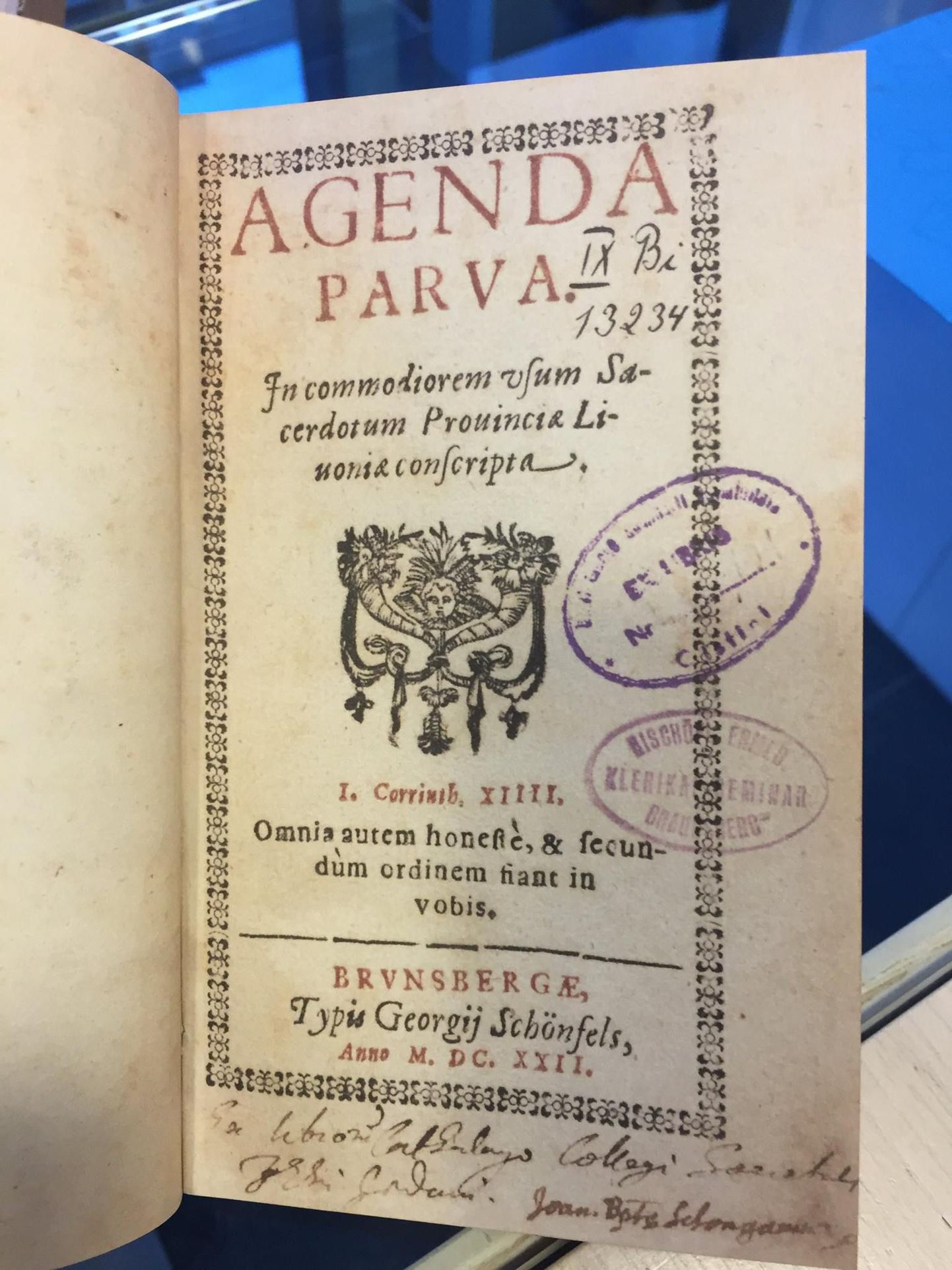 «Agenda parva» - vanim eesti keelt sisaldav ja lehitsetav raamatuna säilinud trükis