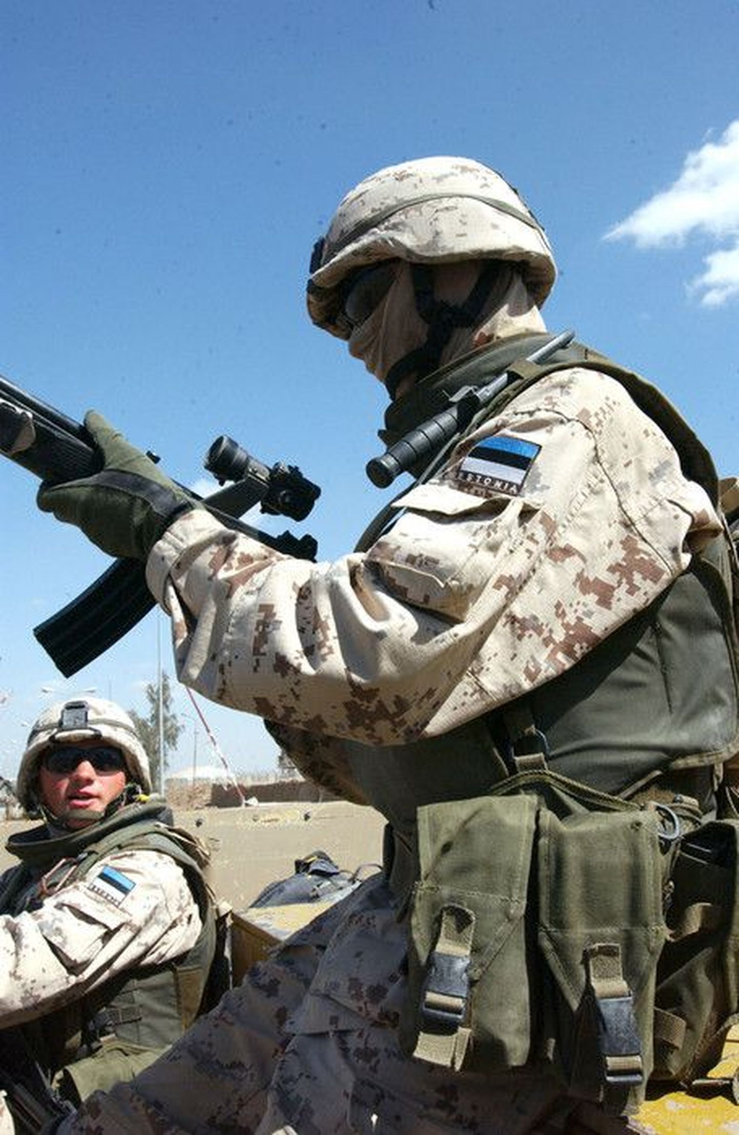 Эстонский военный.Фото иллюстративное