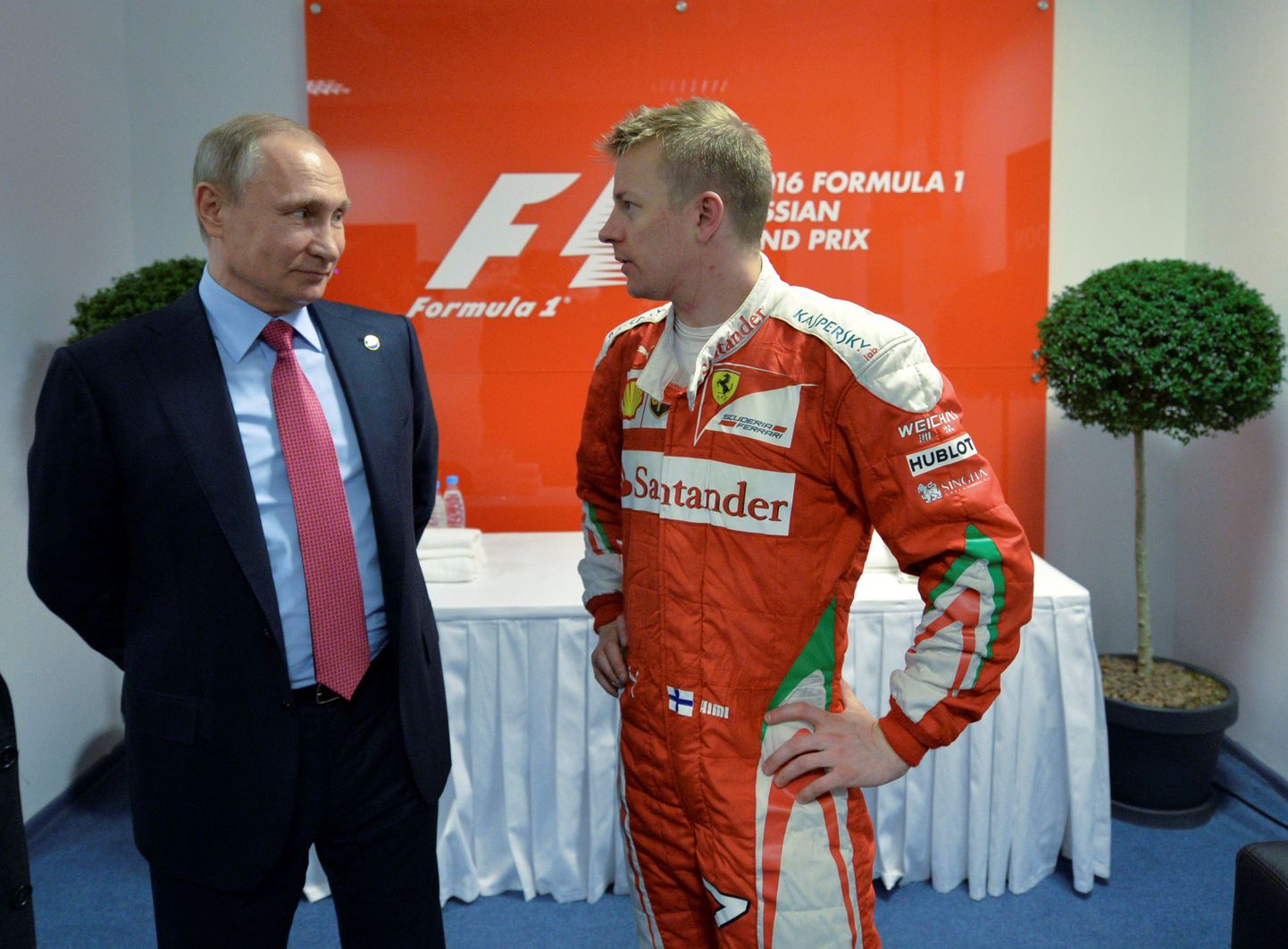 Vladimir Putin ja Kimi Räikkönen