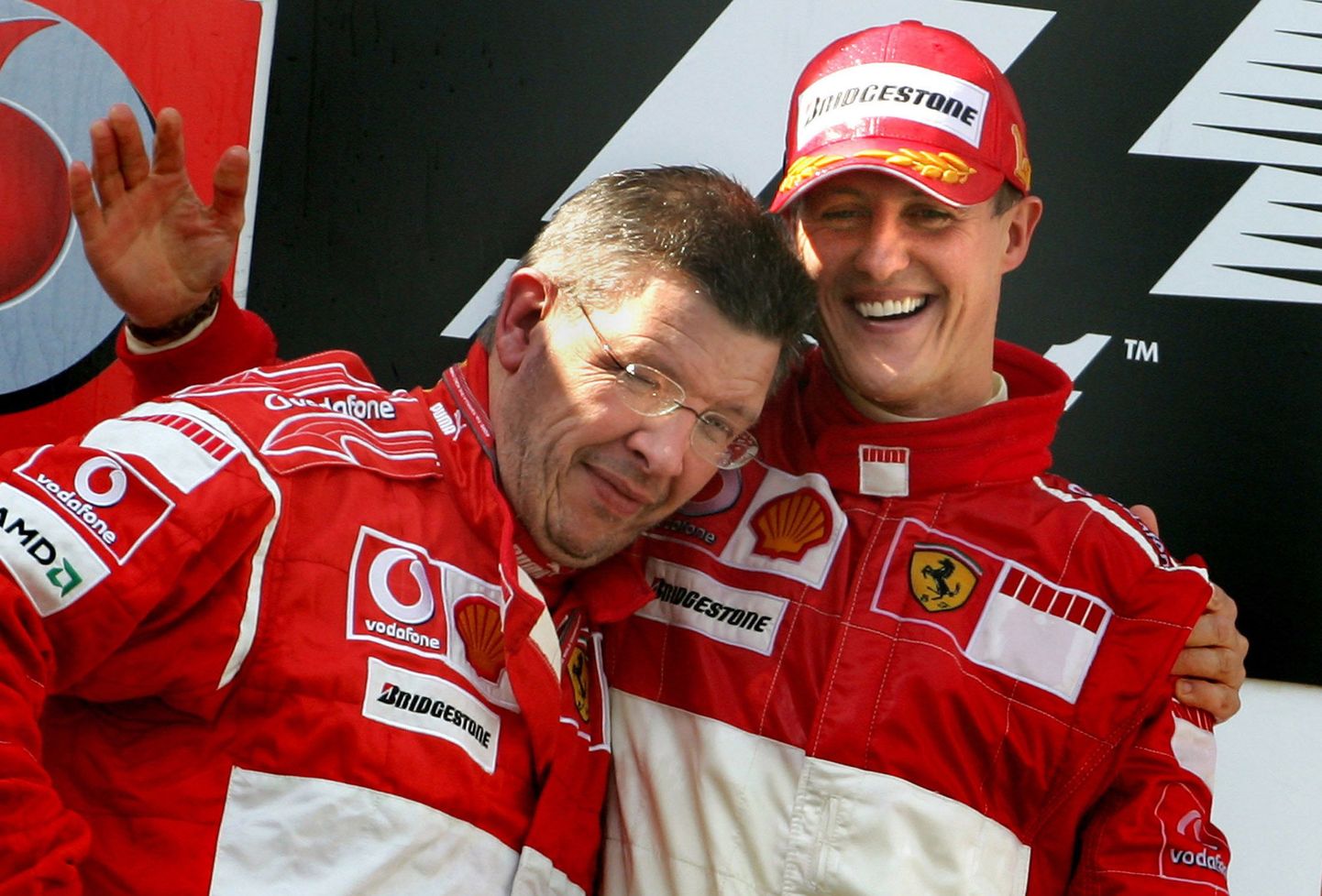 Michael Schumacher ja  Ross Brawn.