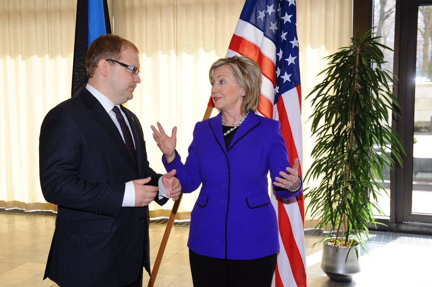 Hillary Clinton Eesti välisministeeriumis