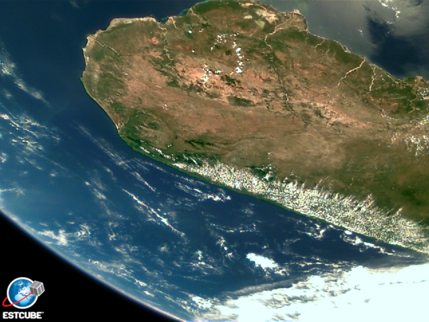 Estcube-1 tehtud foto Madagaskarist
