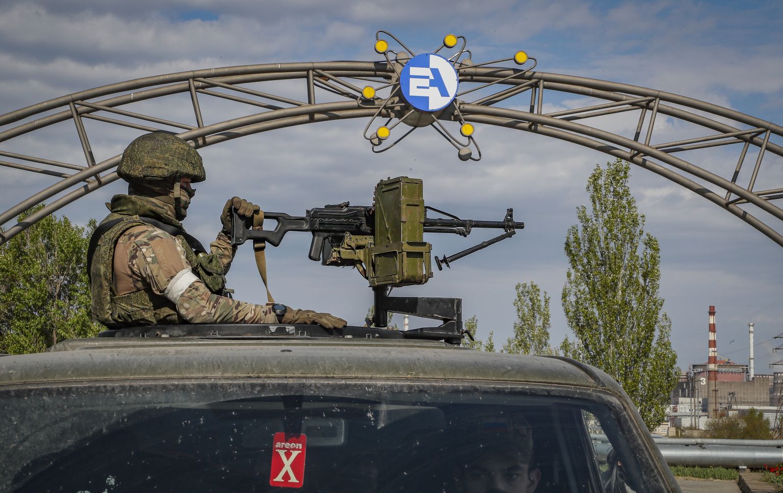 Российские военные на Запорожской АЭС.