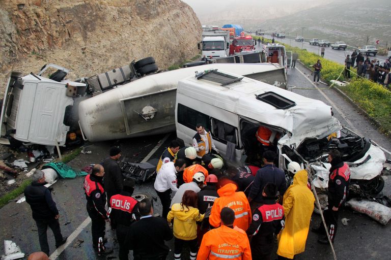 Eile toimunud suurõnnetus Sanliurfa piirkonnas Lõuna-Türgis.