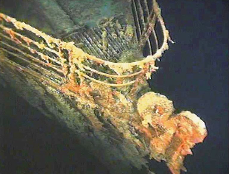 Kaader 1996. aastal Titanicu vrakist tehtud videost