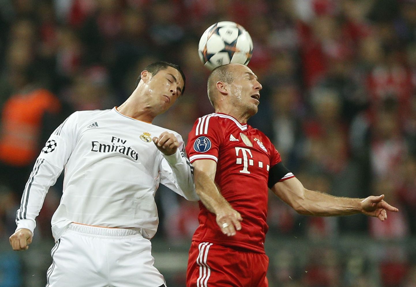 Möödunud jalgpallihooaja staarid Cristiano Ronaldo (vasakul) ja Arjen Robben