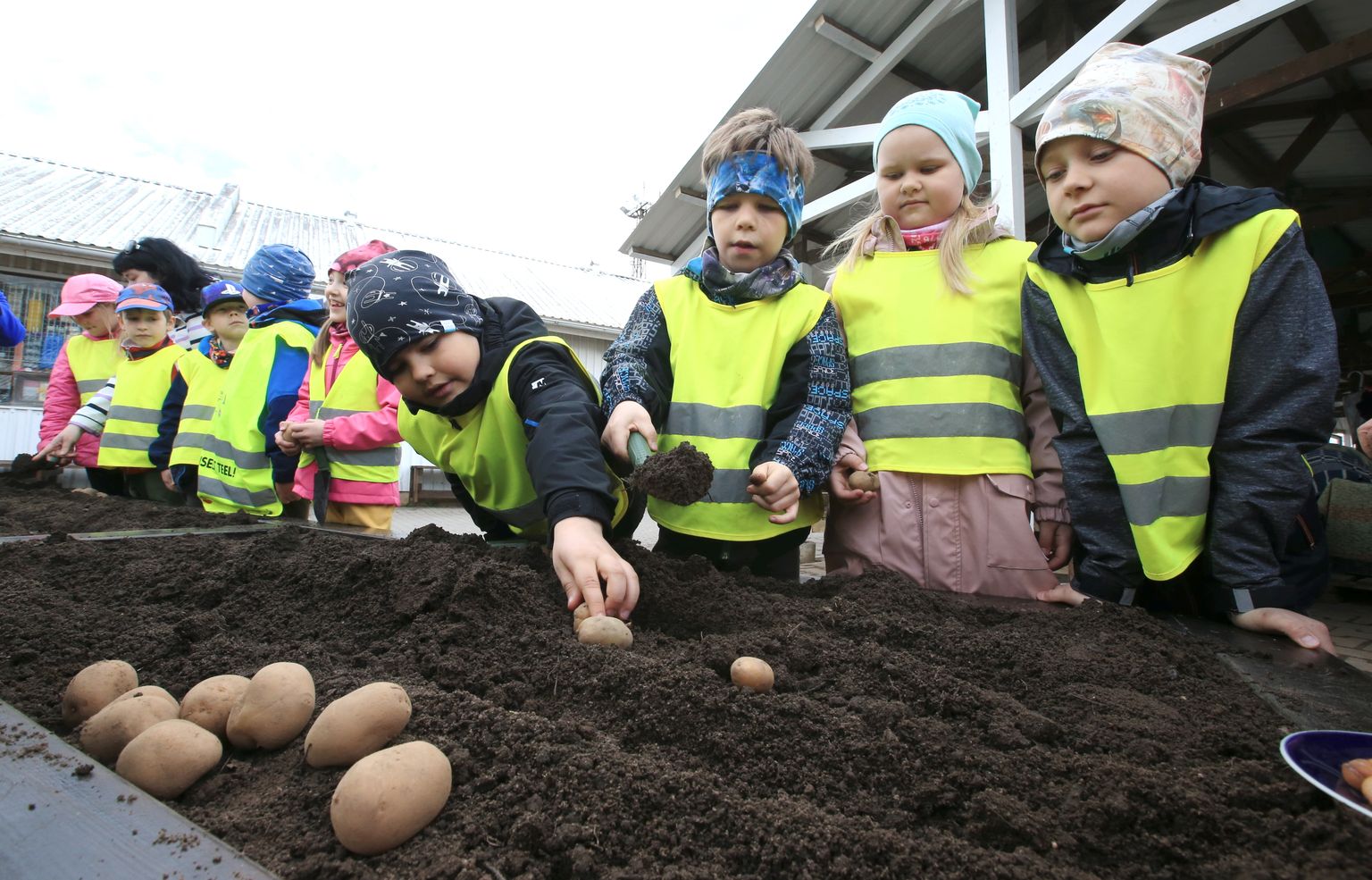 Karlova lasteaia mudilaste aianurga avamine avaturul.