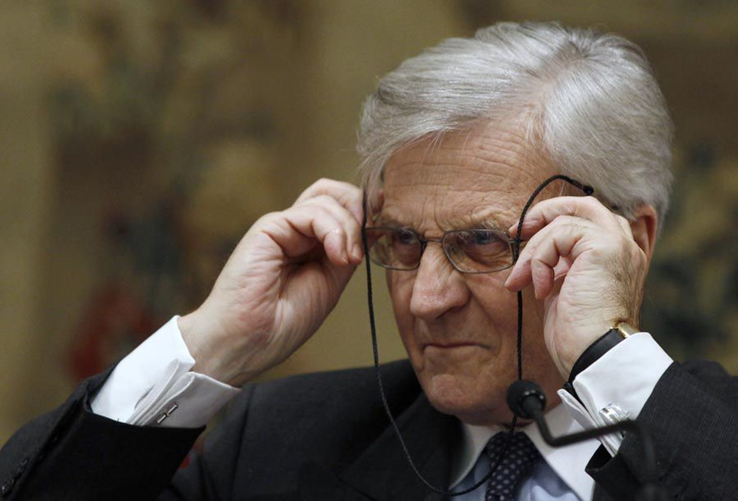 Euroopa Keskpanga president Jean-Claude Trichet asub ohjama Euroopa süsteemsete riskide nõukogu.