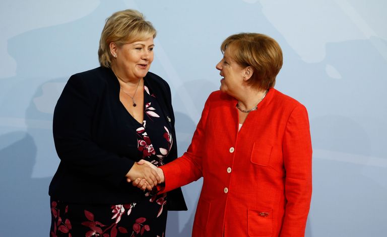 Angela Merkel ja Erna Solberg