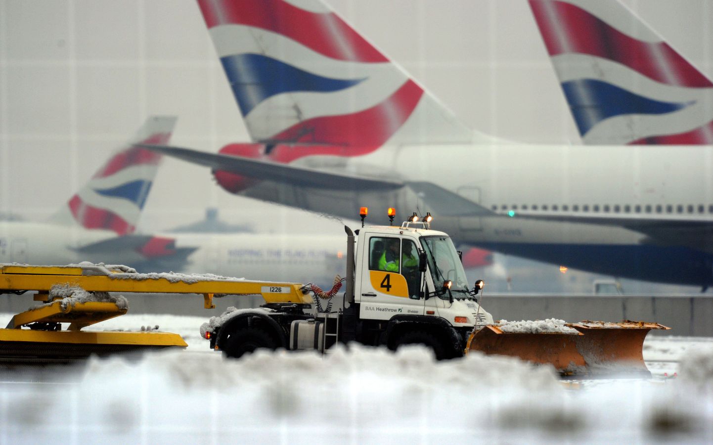 British Airwaysi lennukid Londoni Heathrow lennuväljal.