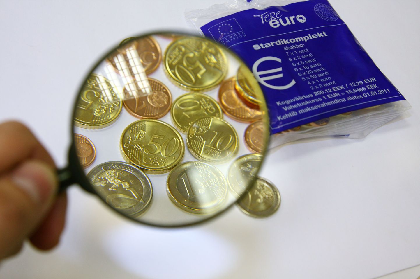 Eesti euromündid on kõik ühesuguse kujundusega.