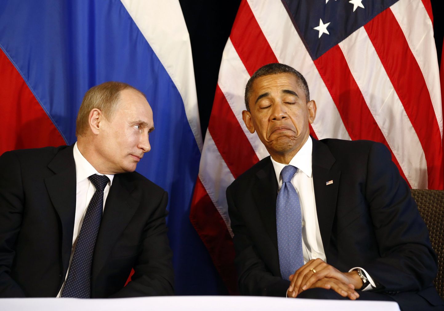 Владимир Путин и Барак Обама.