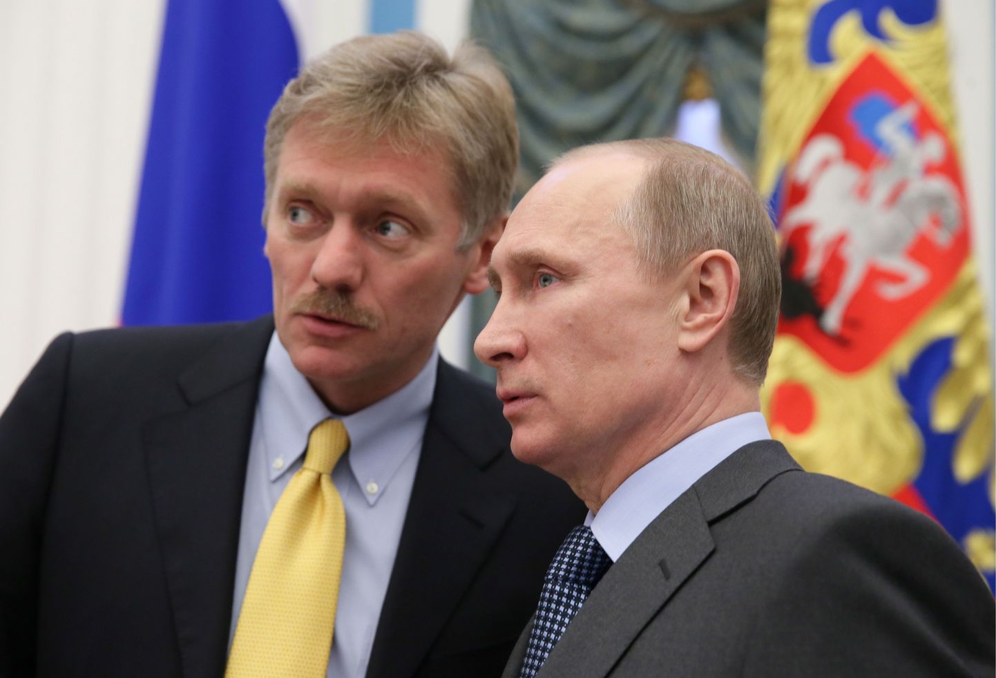 Дмитрий Песков и Владимир Путин.