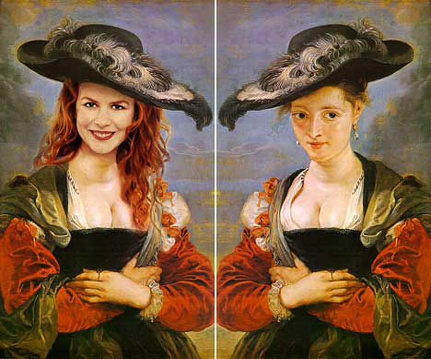 Nicole Kidman, kõrval Peter Paul Rubensi originaalmaal