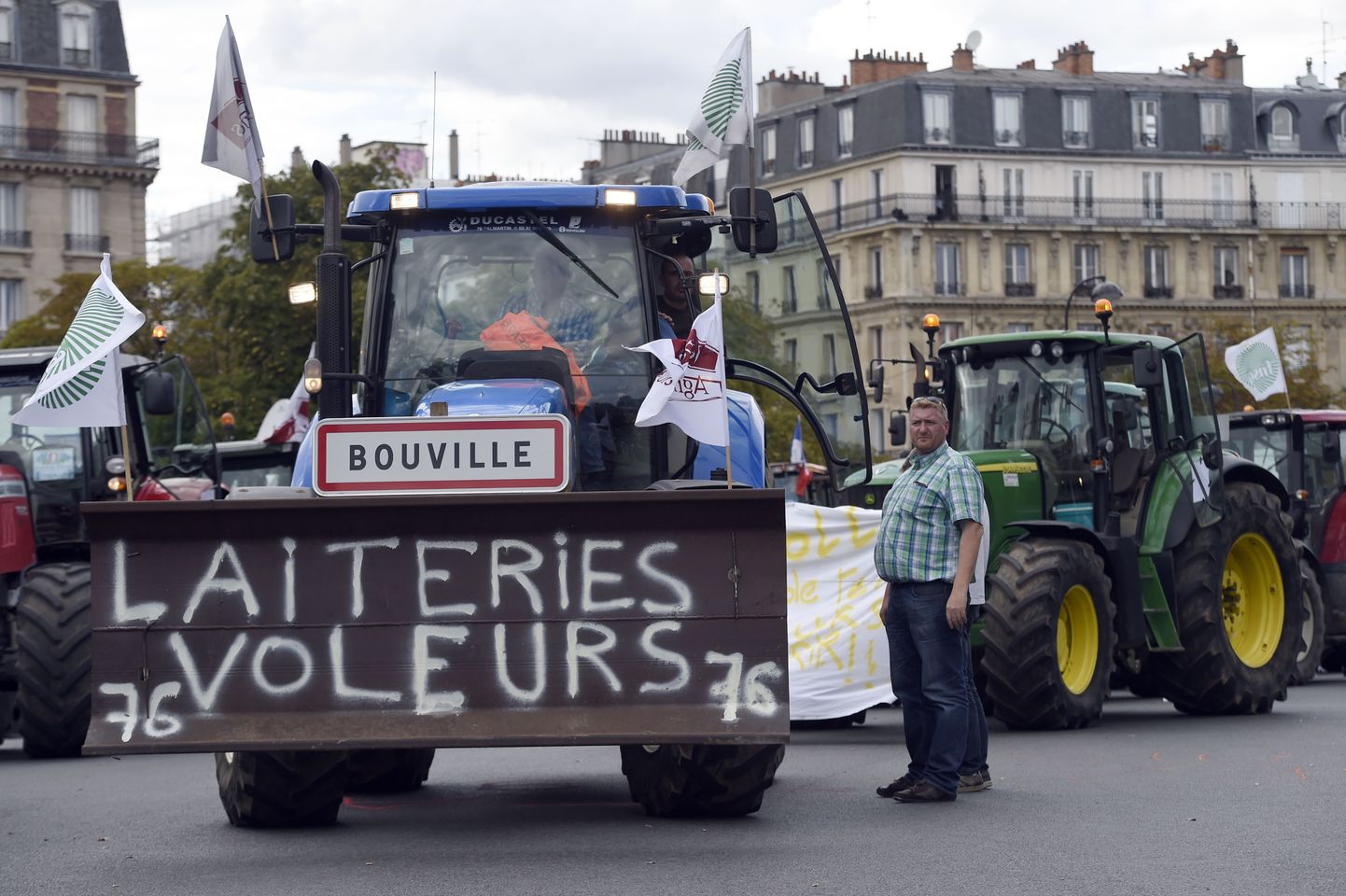 Протест французских фермеров.