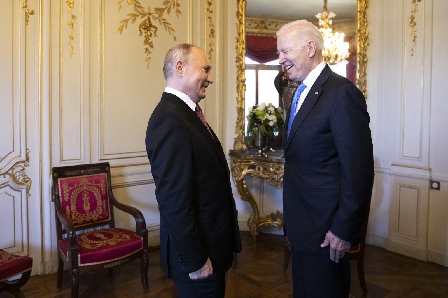 Владимир Путин и Джо Байден
