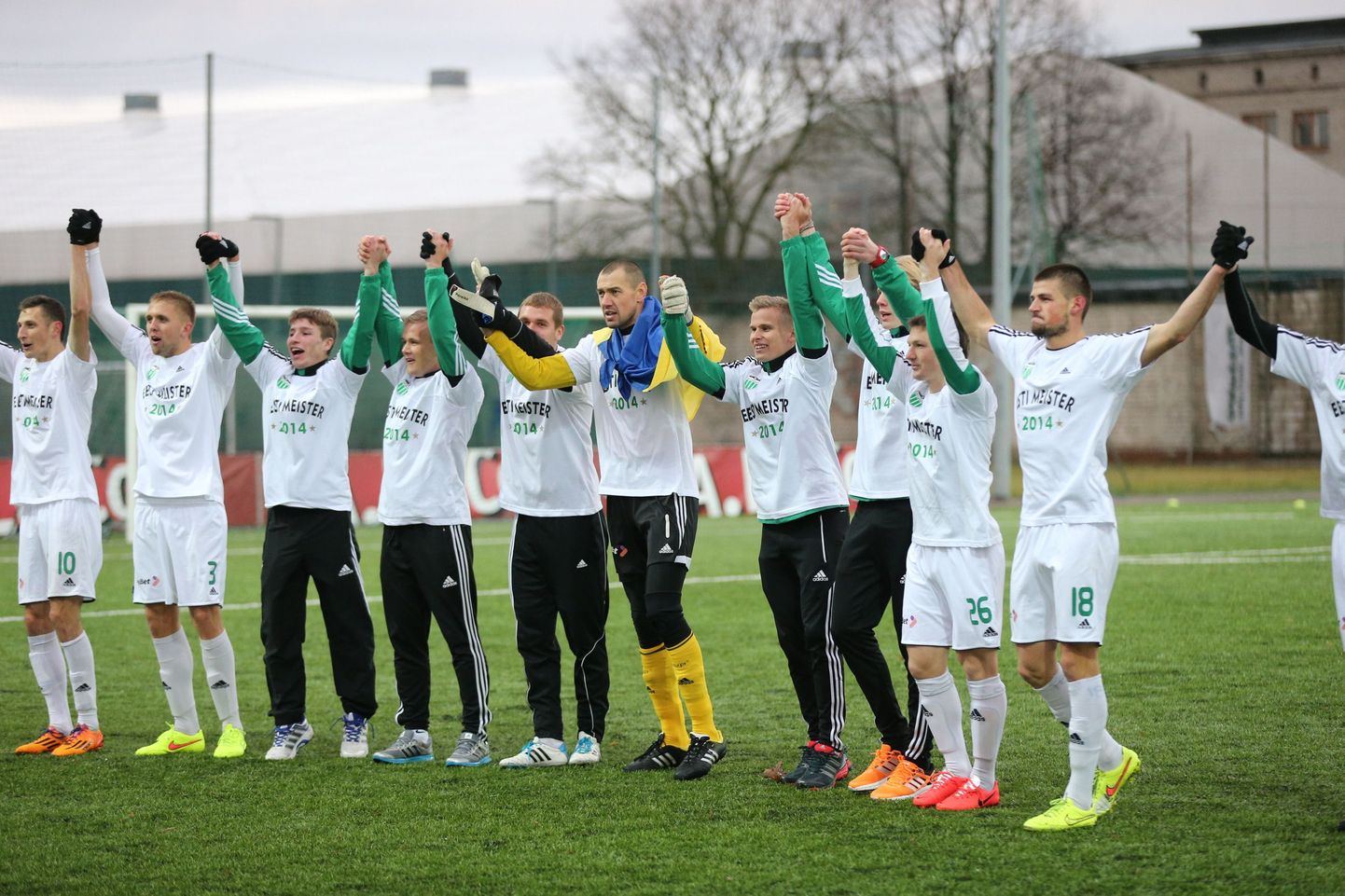 Valitsev Eesti jalgpallimeister FC Levadia.