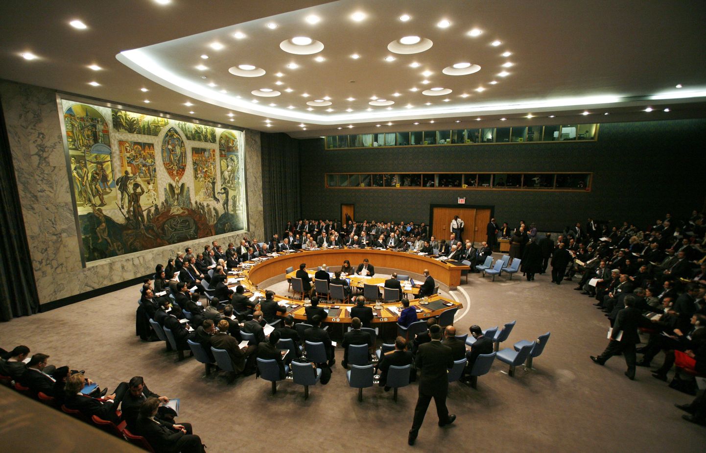 ÜRO julgeolekunõukogu koosolek.