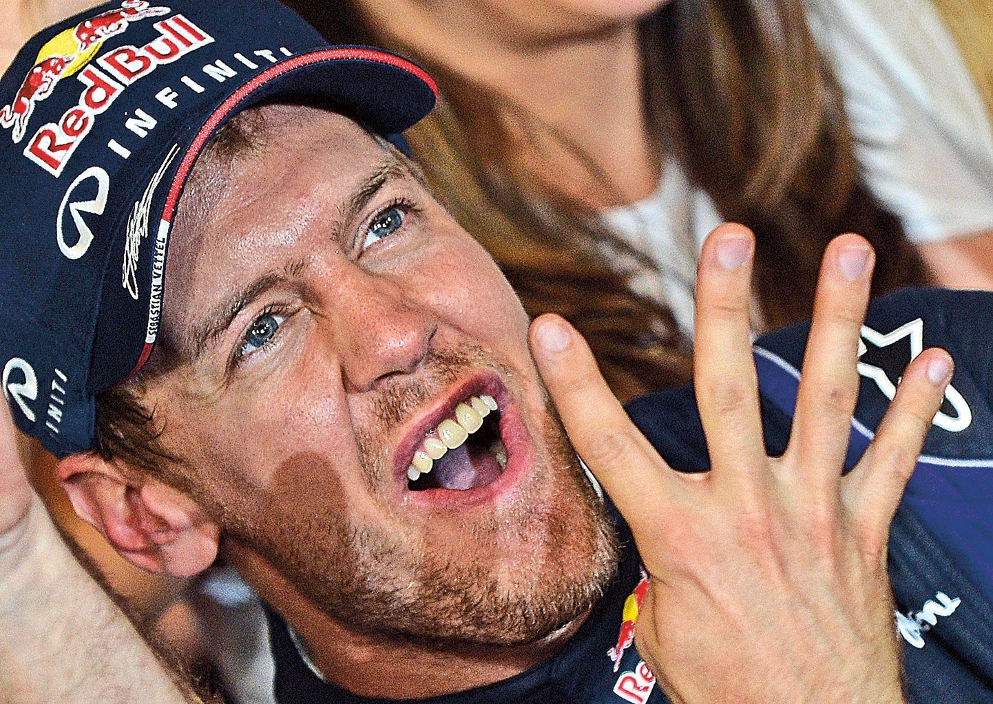 Sebastian Vettel on rahul ja rõõmus, et võitis neljanda MM-tiitli.