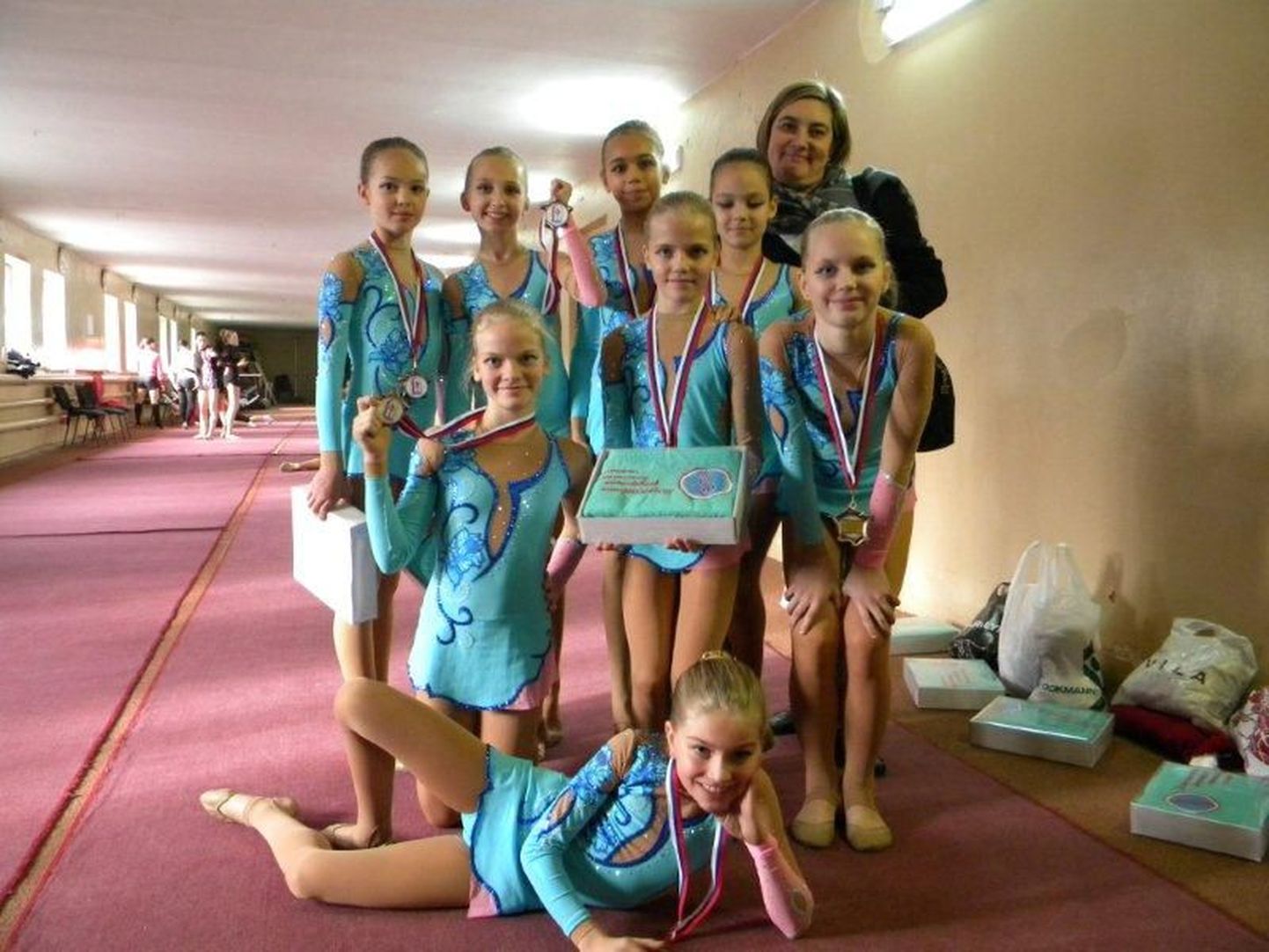 Эстонские гимнастки из клуба Piruett.