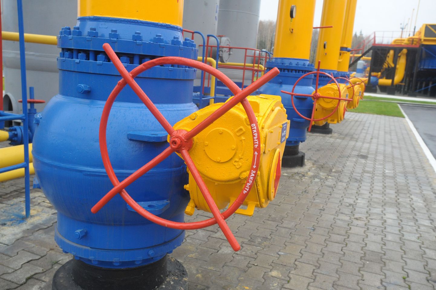 Ventiilid Gazpromi gaasihoidlas.