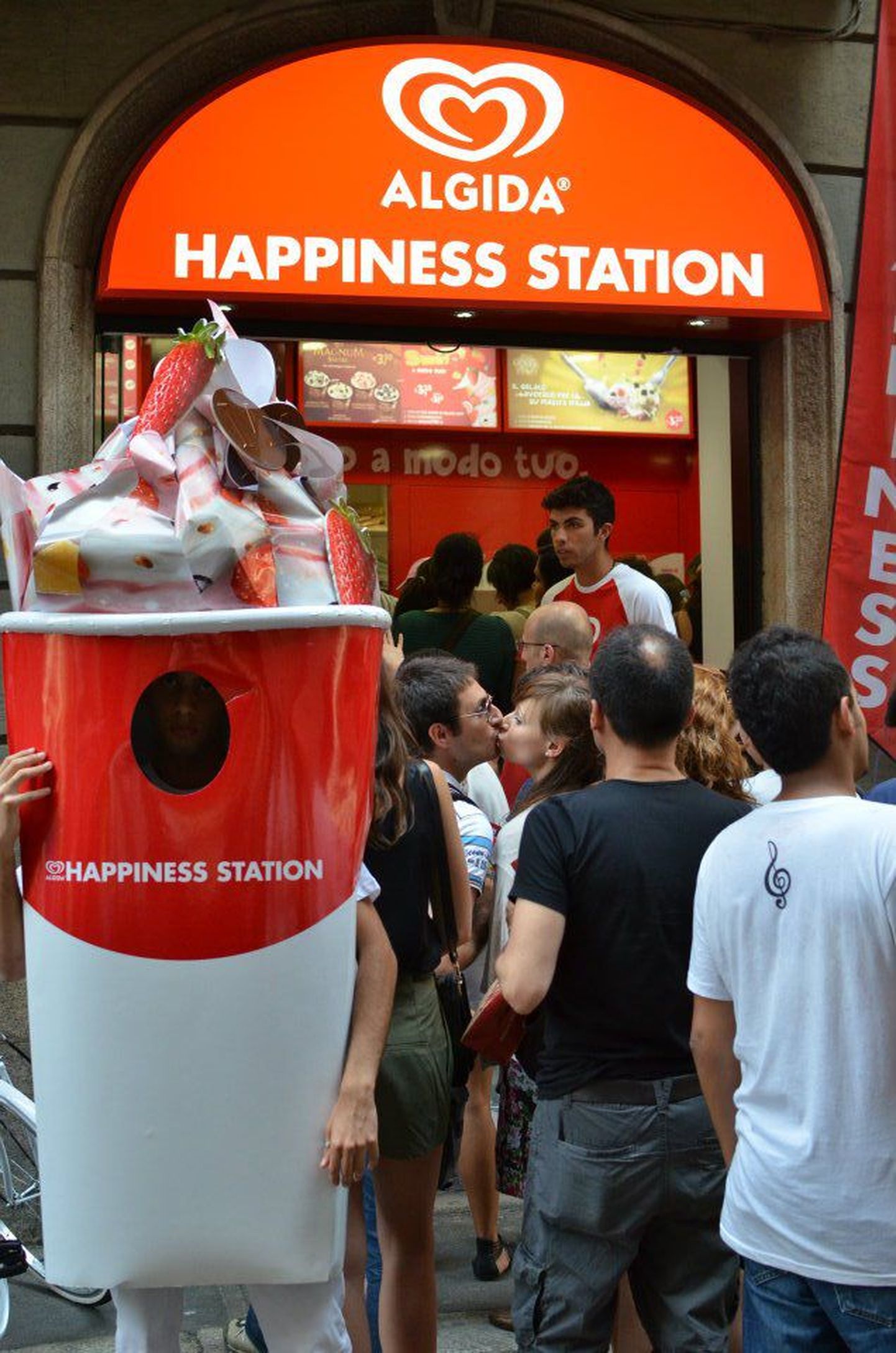 Möödunud suvel Milanos avatud Algida Happiness Station.