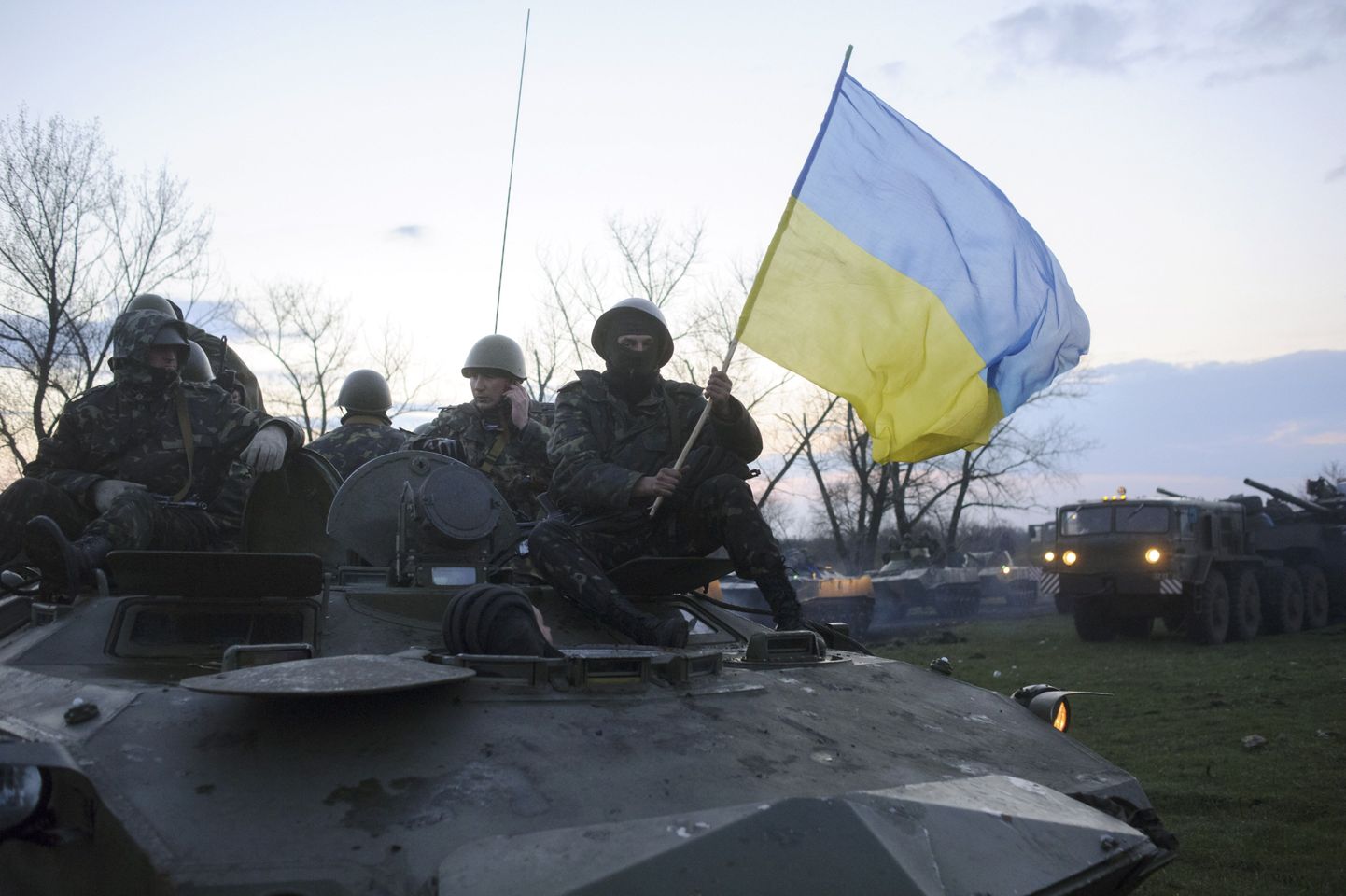 Украинская армия готовит огневые позиции на границе с Россией. Снимок иллюстративный.