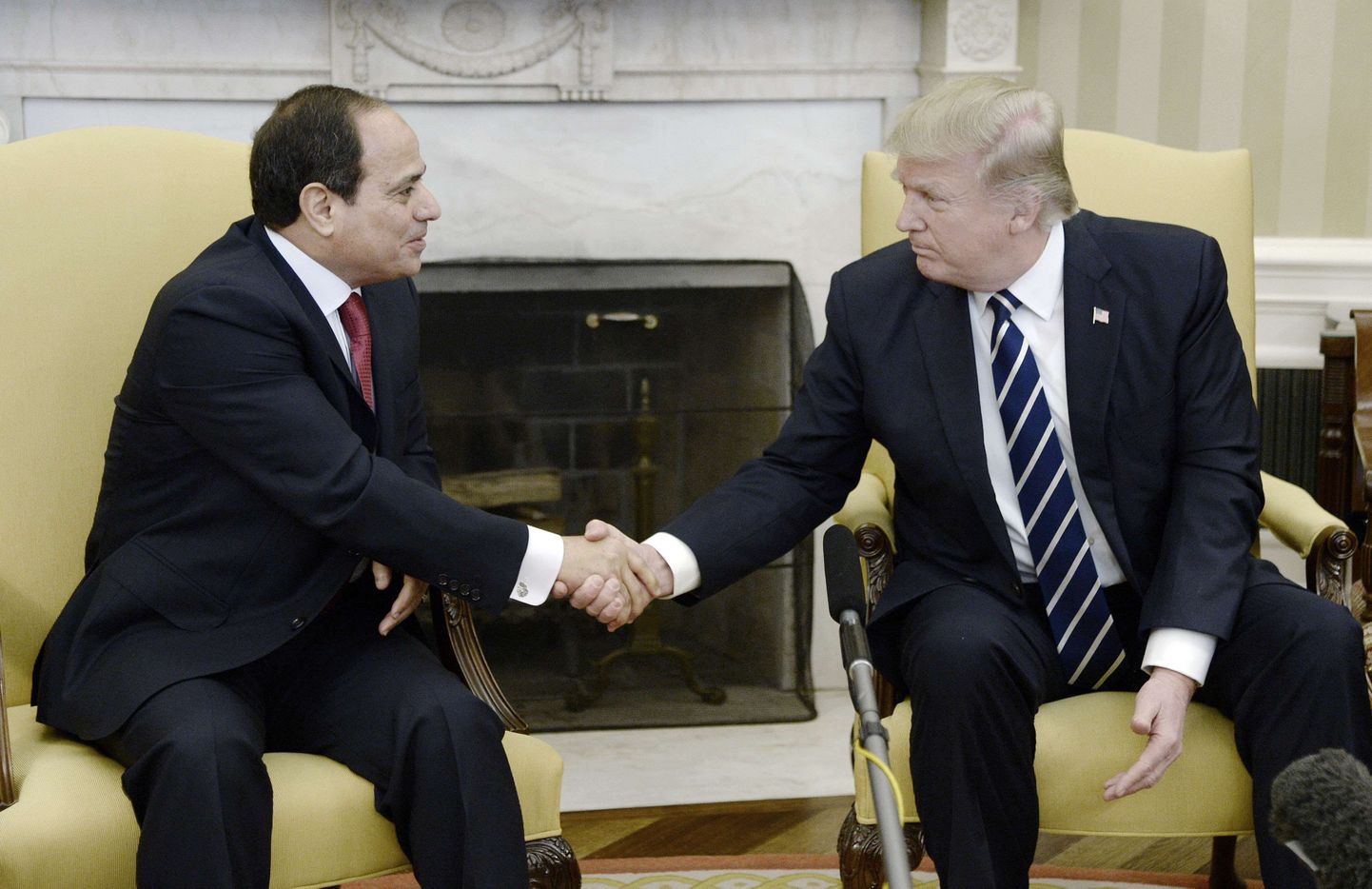 Abdel Fatah al-Sisi ja Donald Trump.